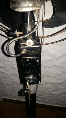 Ventilador Pie De 1955 Tod Original -gira- Funciona S/ruidos Negro (Usado)