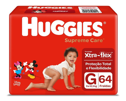 Fralda Supreme Care 64 Unidades G Huggies