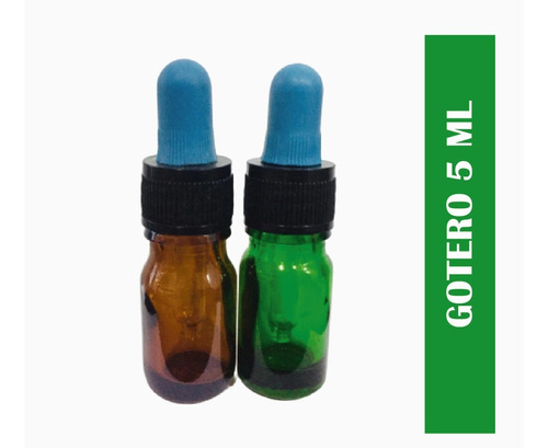 Botella Gotero Pipeta Vidrio 5 Ml (5 Piezas)