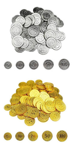 .. 100 Unids Fichas De Poker 5 10 20 50100 Monedas Piratas
