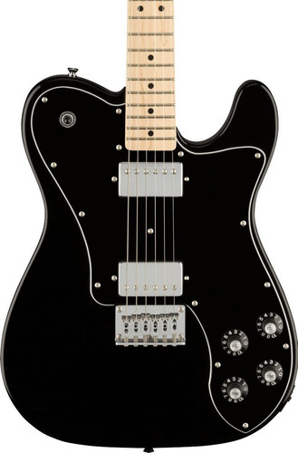 Guitarra eléctrica Squier by Fender Affinity Series Telecaster Deluxe de álamo black brillante con diapasón de arce