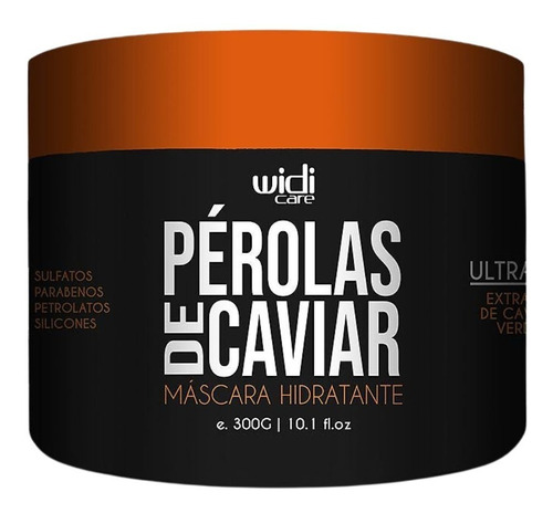 Máscara Hidratante Vegano Widi Care Pérolas De Caviar 300g