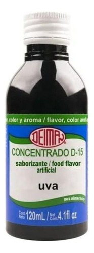 Concentrado D-15 Saborizante Uva 120 Ml Deiman 