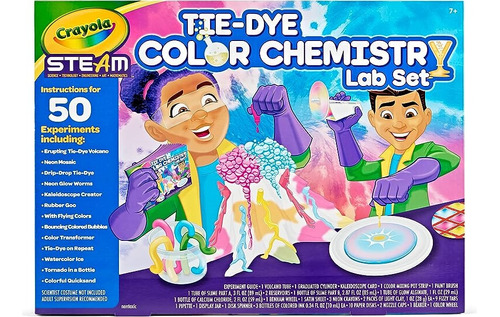 Juego De Aprendizaje Steam Crayola Tie Dye Para Niños [k15]