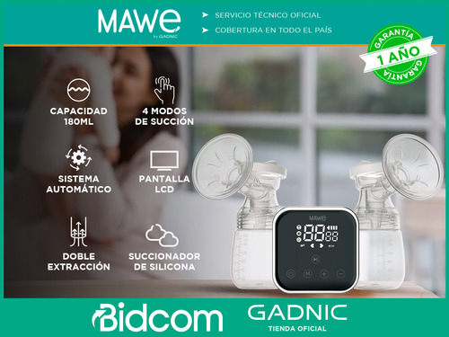 Sacaleche Materna Doble Extracción 9 Niveles Succión Gadnic