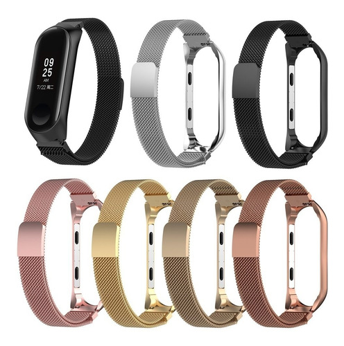Pulseira Milanêsê Band 3 4 + Película Metal Magnético E036