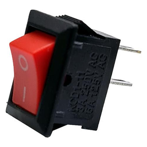 Switch Balancin Mini 1 Polo - 1 Tiro 3a 250v 6a 125v Rojo Ra