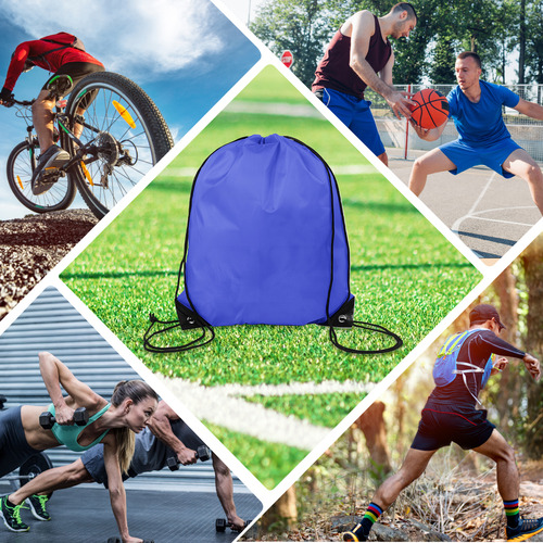 10pzs Morral Bolsas Lona Cuellera Viaje Bolsas Con Cordón