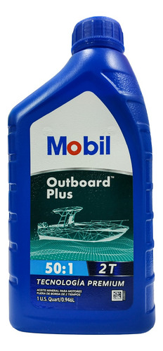 Aceite Mobil Outboard Plus 50:1 2t 1 Cuarto