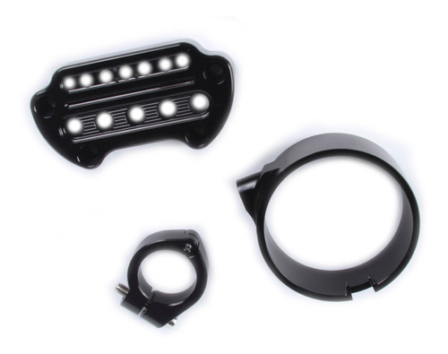 Relocalizador Clamp Lateral Negro De Velocimetro Harley 39mm
