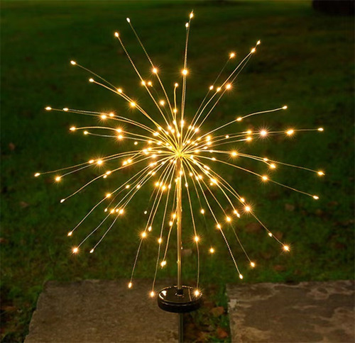 Paquete Con Luces Solares Impermeables Para Fuegos Artificia