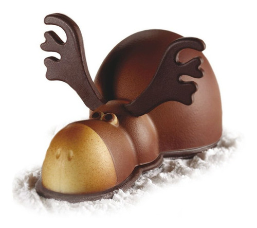 Kit De Molde Termoformado Para Chocolate Rudolph Navidad