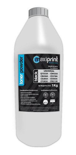 Polvo Toner Maxiprint Compatible Hp 35a/36a/78a/83a/85a/53a