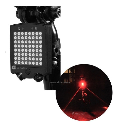 Luz Led Direccional Trasera Bicicleta Laser Cicla Ciclismo