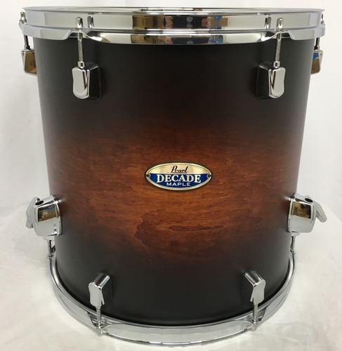 Imagen 3 de 4 de Tom De Piso Pearl Decade Maple 14x14 Chancha 262 Black Burst