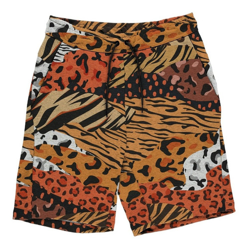 Bermuda Moletinho Animal Print Oncinha Zebrinha Listrado