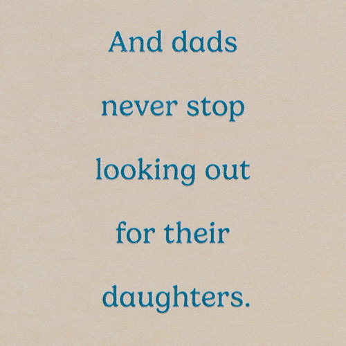 Tarjeta De Cumpleaños Para Papá De Hija Never Stop Looking O