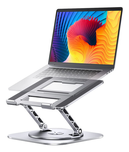 Soporte For Portátil Ajustable Con Base Giratoria De 360°,
