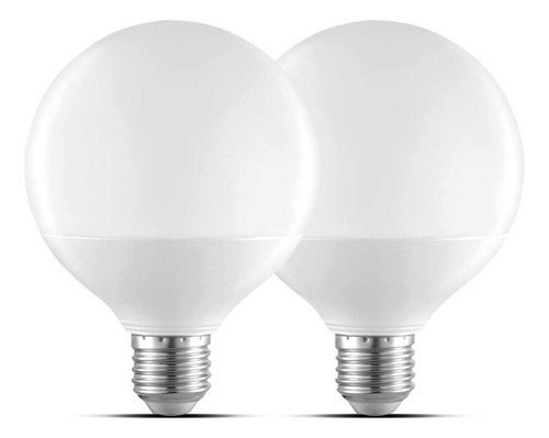 Pack X2 Lampara Led Globo E27 12w Fria Calida Bajo Consumo Luz Blanco frío