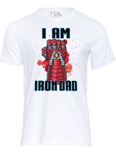 Playera Iron Man. Thanos. Dad. Dia Del Padre. Regalo Papá