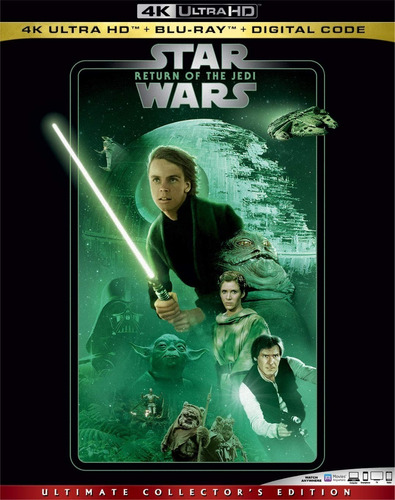 4k Ultra Hd + Blu-ray Star Wars 6 Return Of The Jedi