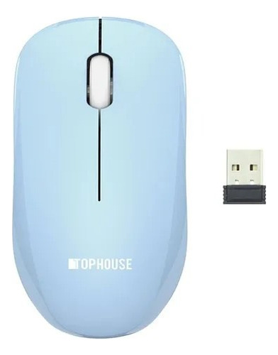 Mouse Inalámbrico Ergonómico Top House Ms66gt Negro! Oferta. Negro