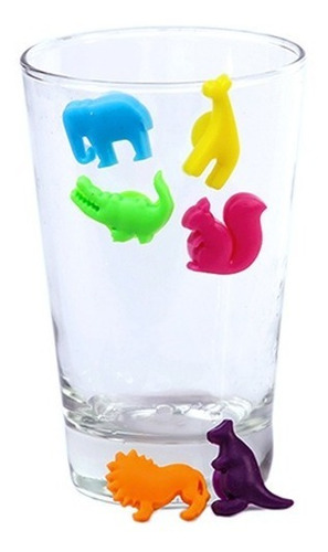 Imagen 3 de 3 de Set Por 12 Identificadores De Vasos O Copas