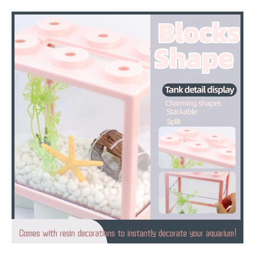 Mini Tanque Kit Para Pez Betta: Hogar Compacto Y Práctico