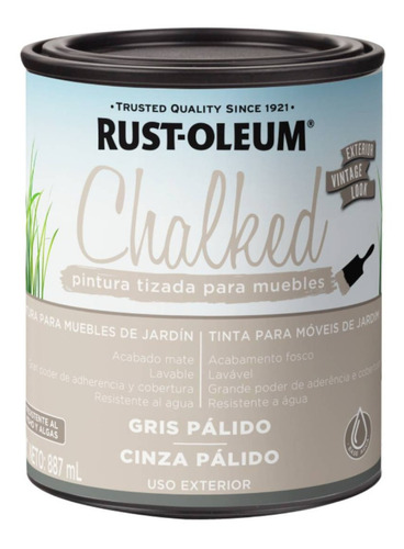 Pintura Tizada Exterior Ultra Mate Chalked 1 L Rust Oleum