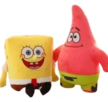 Comprar 2pcs Set Peluches Bob Esponja Y Patricio Estrella 35 Cm