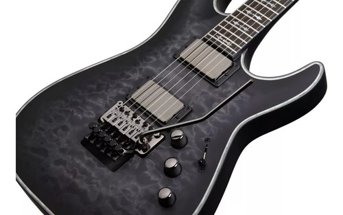 Guitarra Electrica Schecter Hellrasier C-1 Fr Extreme Ebano Color Negro Orientación De La Mano Diestro
