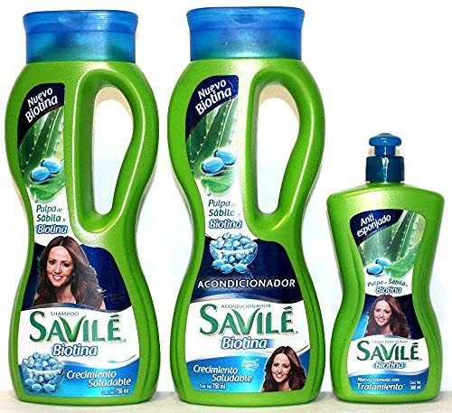 Savile Champ&uacute; Y Acondicionador Aloe + Biotina &amp; .