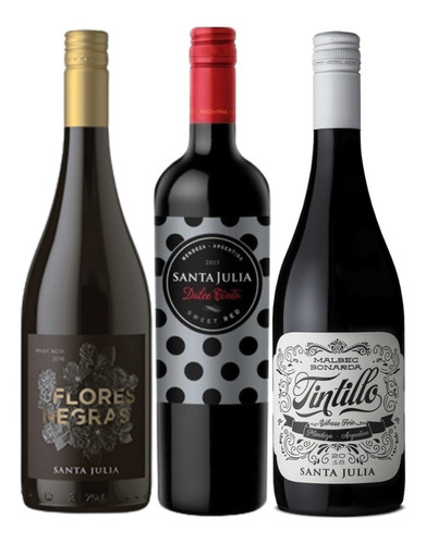 Combo De Vinos Santa Julia 3 Botellas. Quirino Bebidas