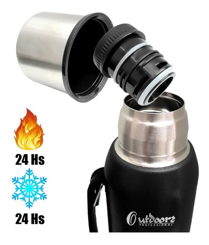 Imagen 3 de 9 de Termos Outdoors Acero Inoxidable Capacidad 1 L Con Manija