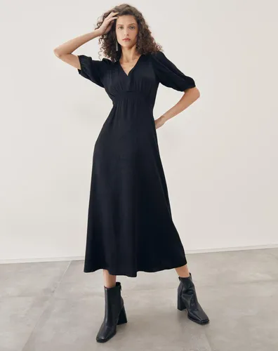 Vestido manga longa best sale amaro