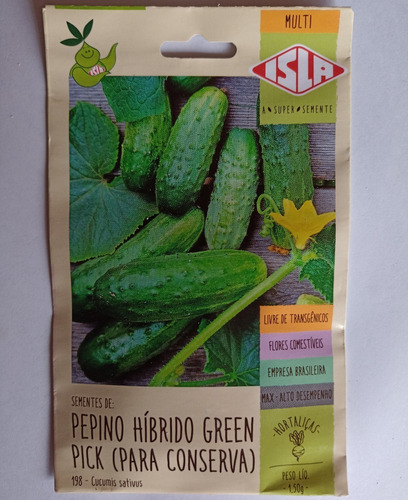 Pepino Híbrido Green Pick (conserva)-sobres De Semilla (20u)