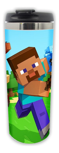 Termo Cafetero Minecraft Alex Steve Videojuego