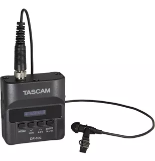 Grabadora De Audio Digital Tascam Dr-10l + Micro Lavalier !!