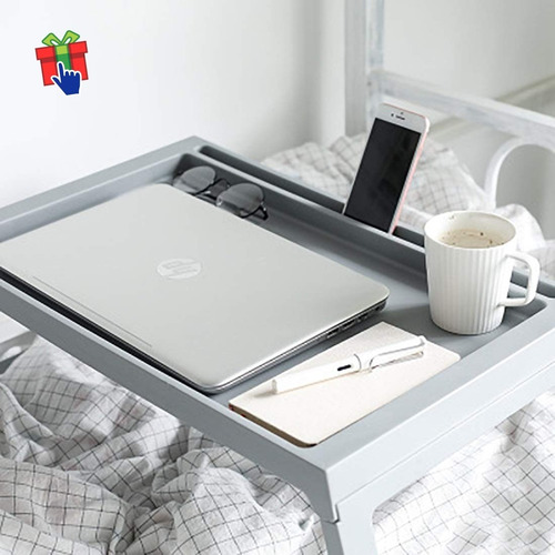 Bandeja Cama Patas Plegable P/ Tablet Notebook Mesa Desayuno Color Verde Claro