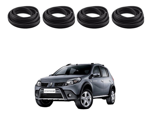 Kit Borracha Para 4 Portas Sandero Stepway 1.6 2010