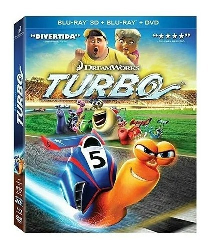 Turbo | Película Blu-ray 3d + Br + Dvd Español Nuevo