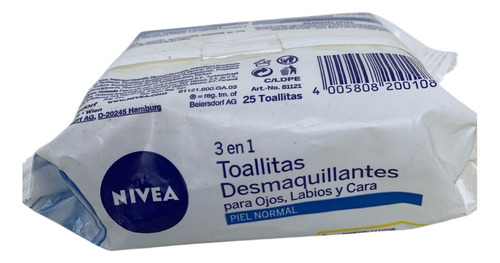 Nivea Toallitas Desmaquillantes 3 En 1 25 Toallitas