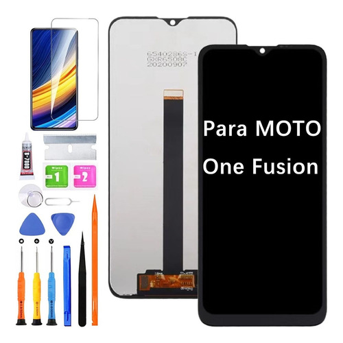 Pantalla Lcd Táctil Para Moto One Fusion Xt2073 Original