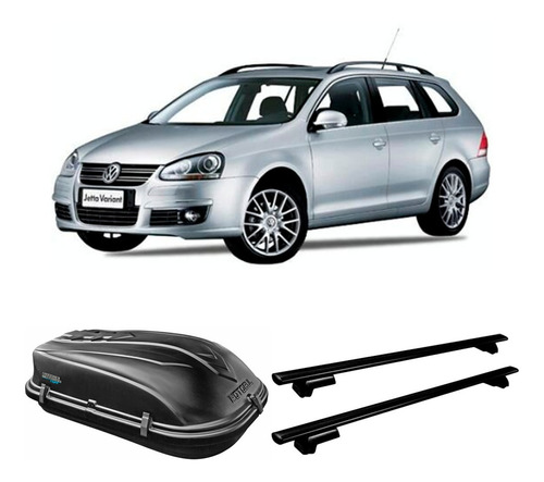 Bagageiro Teto Jetta Variant 08/13 460l Motobul + Rack Mult