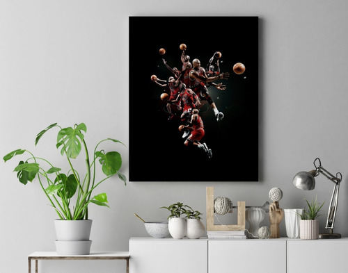 Cuadro Decorativo Michael Jordan Bulls En Canvas 90x120 