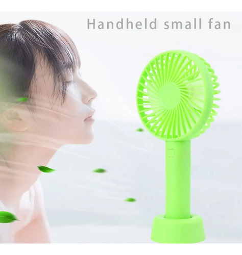 Mini Ventilador De Mão Com Bateria Recarregável