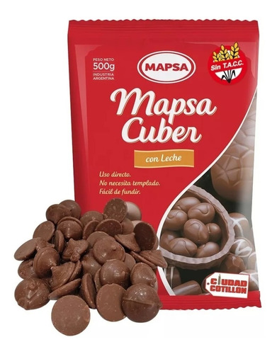 Chocolate Mapsa Boton 1 Kg Leche Sin Tacc - Ciudad Cotillón