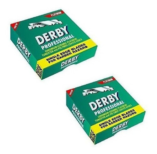 Derby Professional Single Edge Navajas, 100 Unidades (paquet