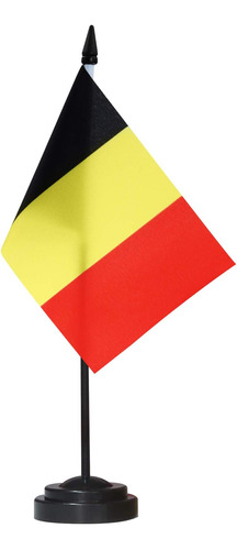 Bandera De Escritorio Anley , 30 Cm De Alto , Bélgica