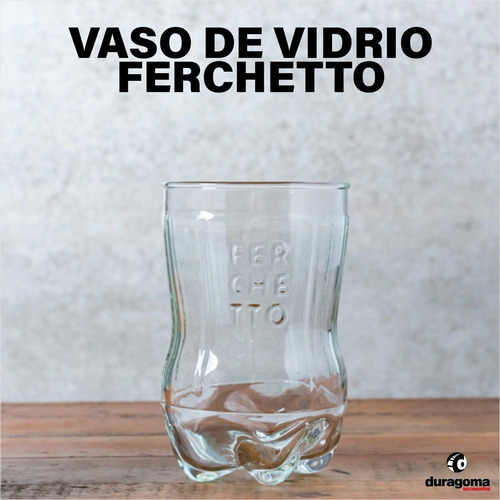Imagen 4 de 6 de Vaso Fernet Ferchetto Botella Cortada Vidrio Individual